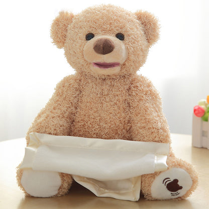 Peak A Boo Teddy Bear - there's nothing quite like a baby's giggle! - Bump2Crib