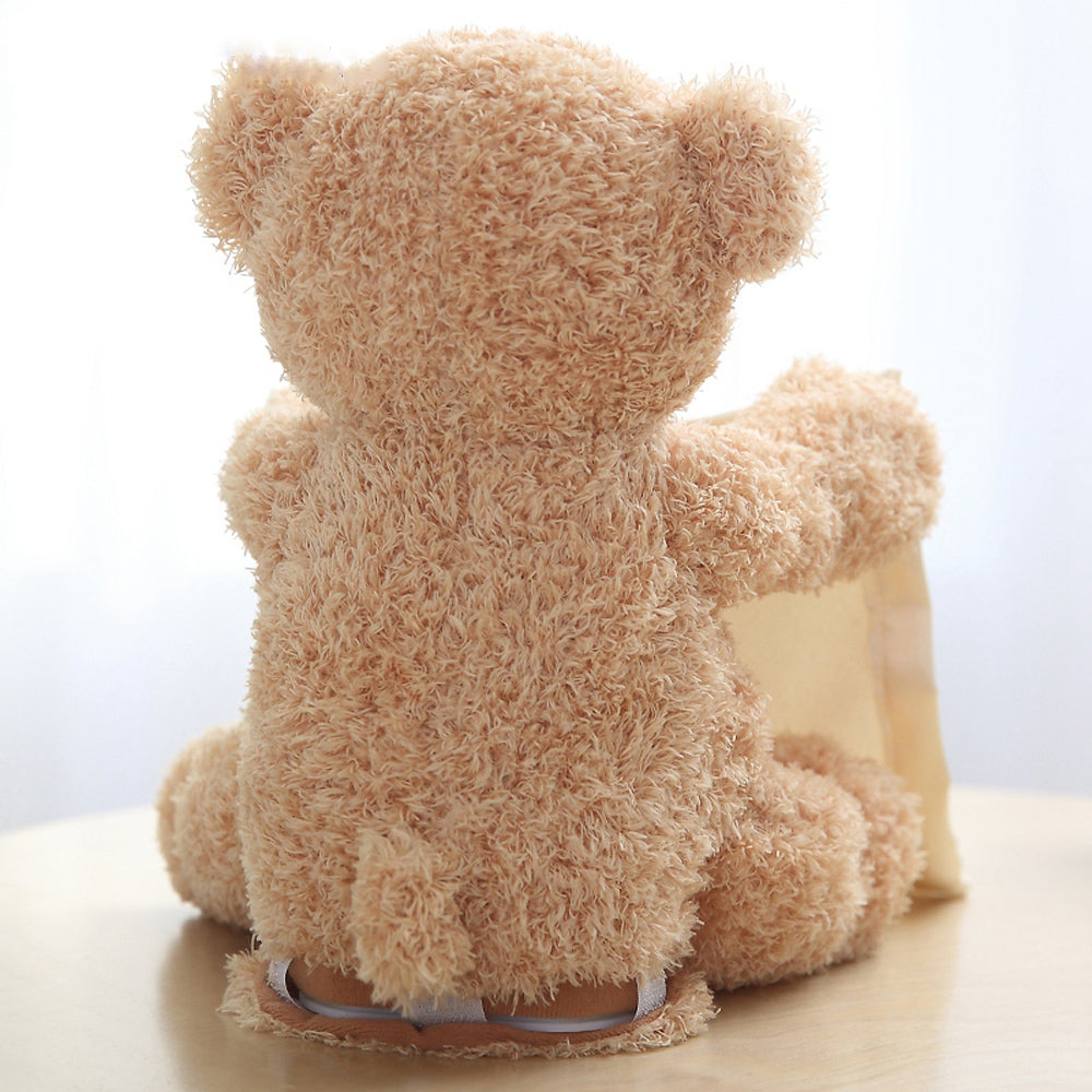 Peak A Boo Teddy Bear - there's nothing quite like a baby's giggle! - Bump2Crib