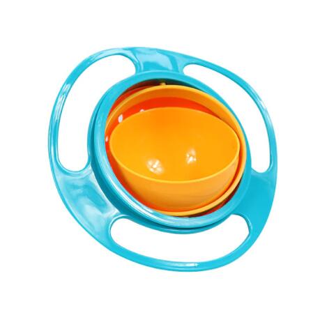 Gyro Anti-Spill Bowl -  say goodbye to messy snack time! - Bump2Crib