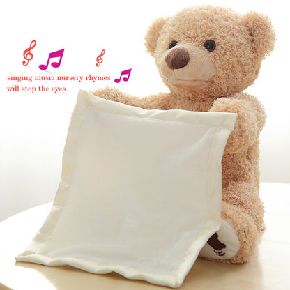 Peak A Boo Teddy Bear - there's nothing quite like a baby's giggle! - Bump2Crib