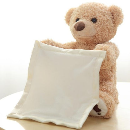 Peak A Boo Teddy Bear - there's nothing quite like a baby's giggle! - Bump2Crib